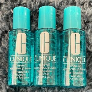 Clinique Rinse-Off Eye Makeup Solvent - 3 PACK (2 OUNCES EACH)